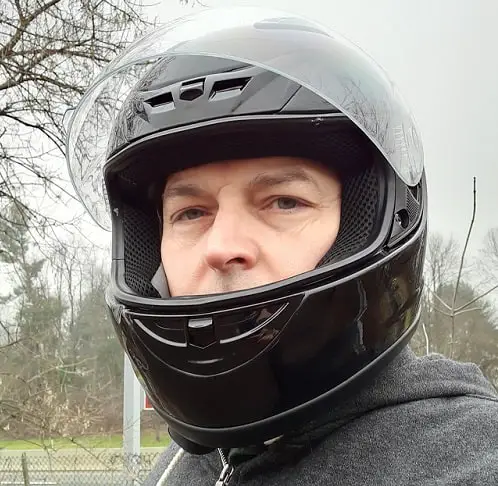 Picture of me, as a New Motorcyclist.