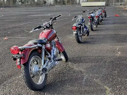 Motorcycle Selection At Motorcycle Safety Course.