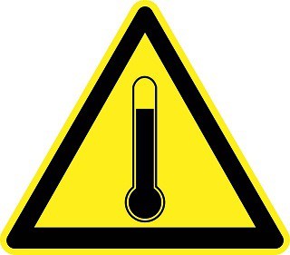 High Temperature, Overheating Motorcycle Engines Conditions Warning.