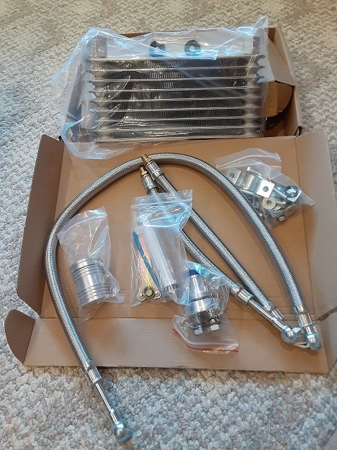 My TBR7 Engine Oil Cooler Installation Kit. 