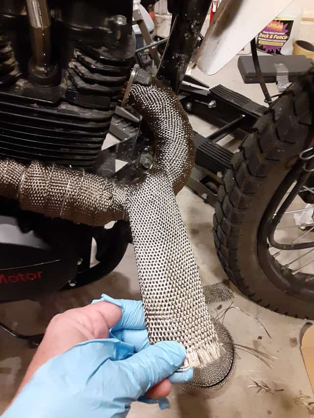 Engine Exhaust Wrap end.