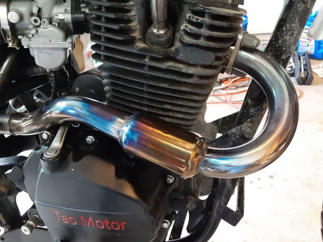 Motorcycle engine cooling fins.
