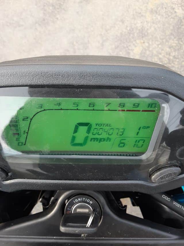 Boom Vader (A Grom Clone) Odometer over 400 miles