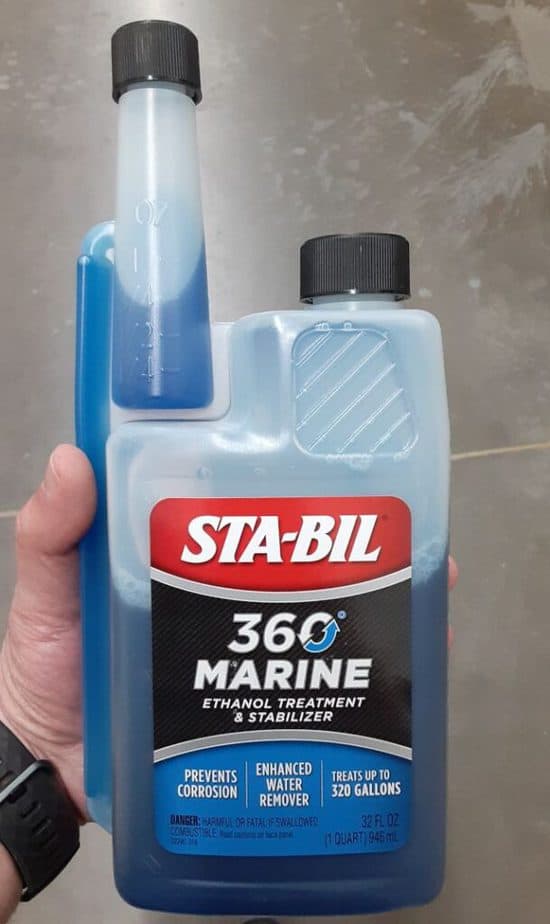 Name brand marine fuel stabilizer for motorcycle engines.