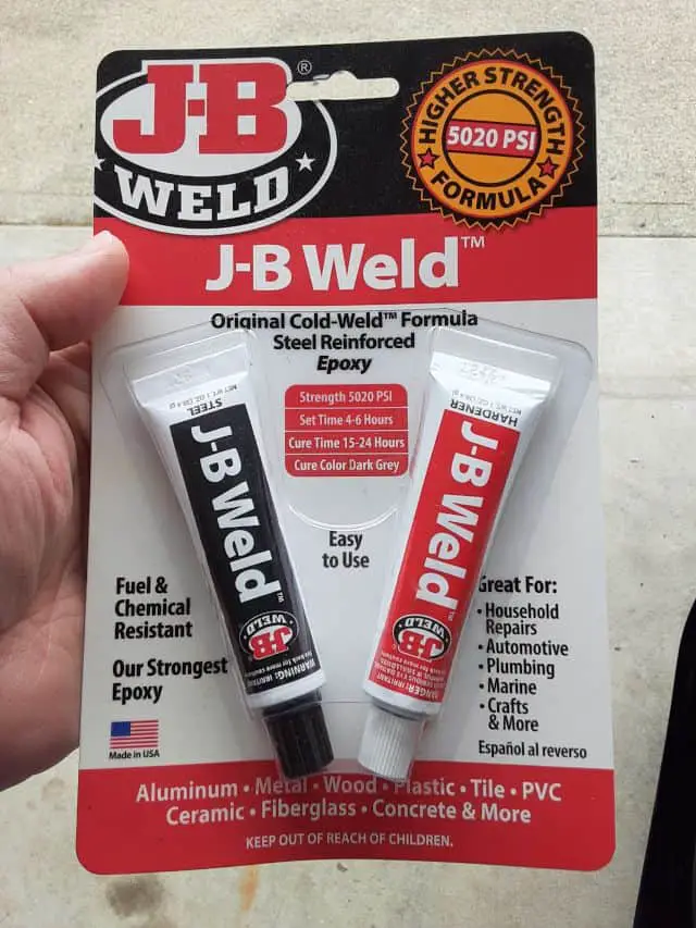 Two part J-B Weld package.