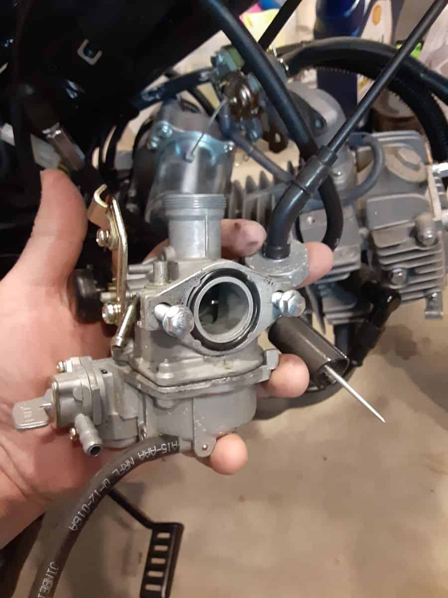 Stock carb removed