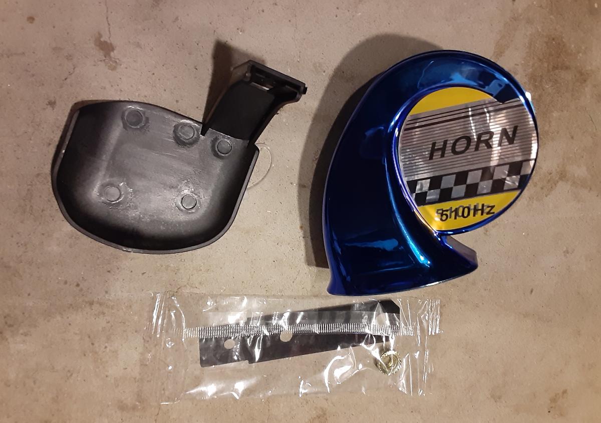 New Motorcycle horn upgrade out of box.