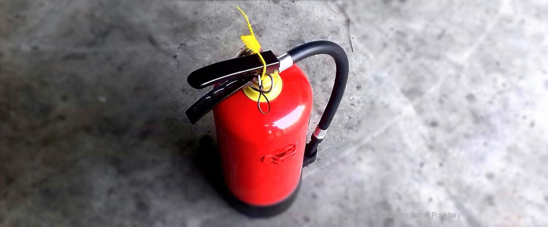 ABC Fire Extinguisher, address solid, liquid and electrical fires.