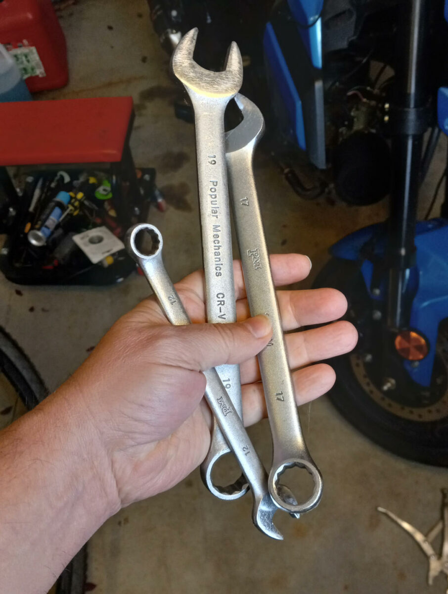 My Metric Combination Wrenches are big time must-have motorcycle tools.